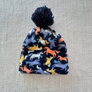 Cat & Jack Colorful Horse Knit Hat VGUC 2T-5T